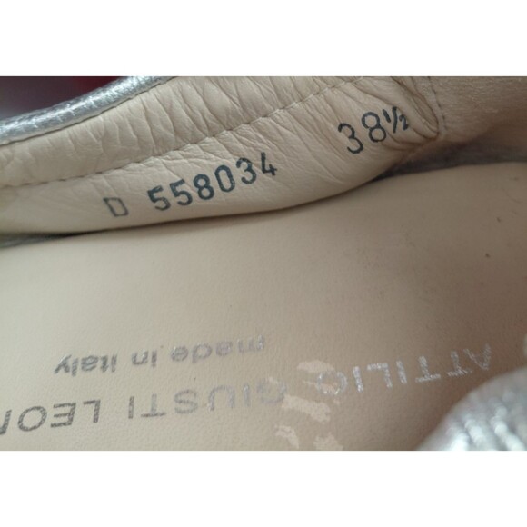 AGL Monika Cap Toe Ballet Leather Flats Sz 38.5 US 8.5 Slip On Shoes - Picture 8 of 11